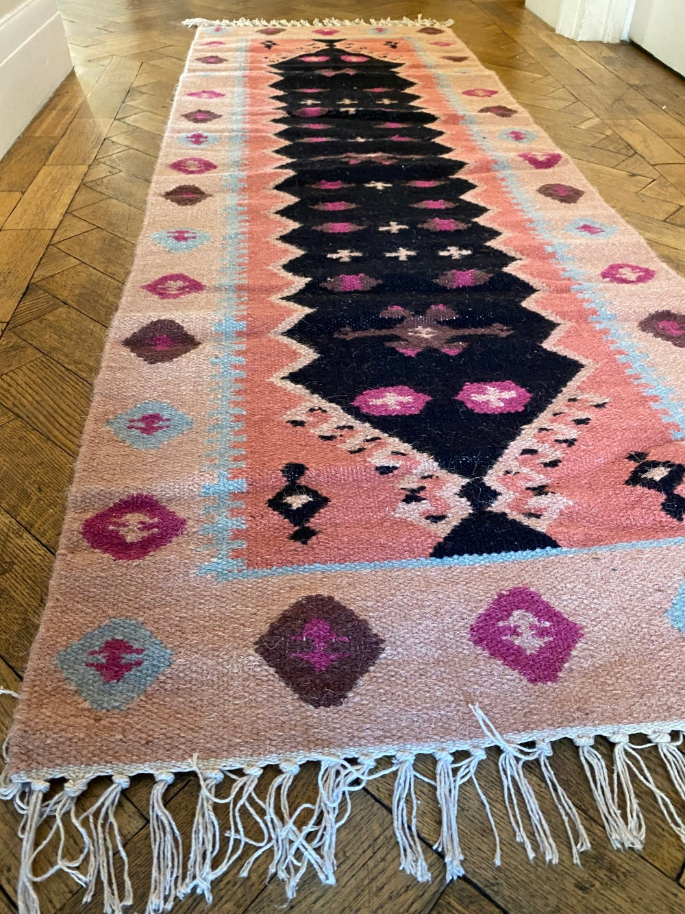 Kilim Multi Coloured  Runner 90 x 150 cm