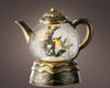 LED Water Spinner Tea Pot Gold