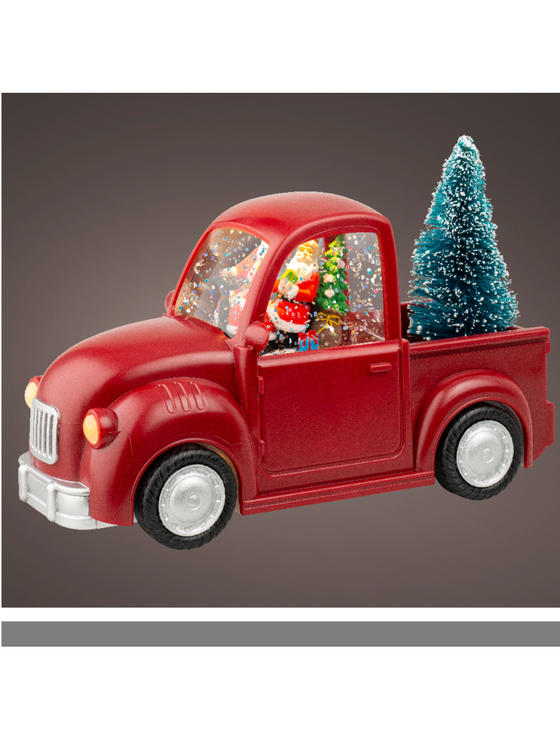 Led Water Spinner Red Truck