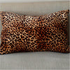 Leopard Print Cotton Velvet Cushion 50 x 50