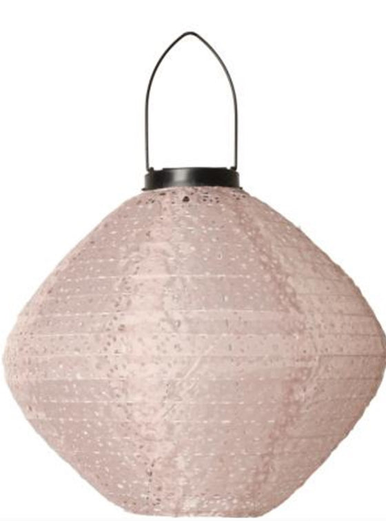 Lantern Solar Light Pink