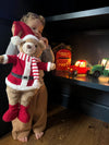 Large Bear Standing Red