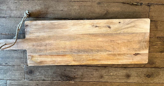 Large Serving Board Natural Wood