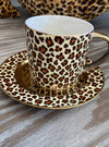 Leopard Print Cup & Saucer