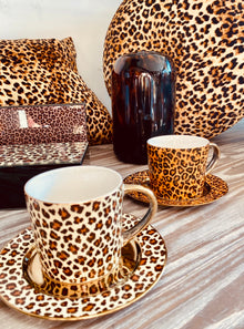  Leopard Print Cup & Saucer