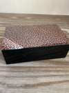 Leopard Print Glass Jewellery Box