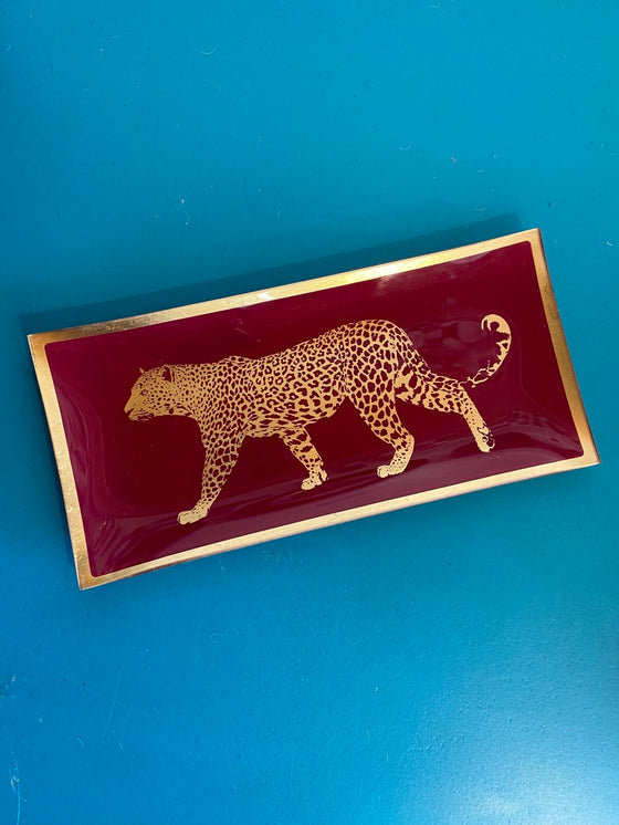 Leopard Print Trinket Dish