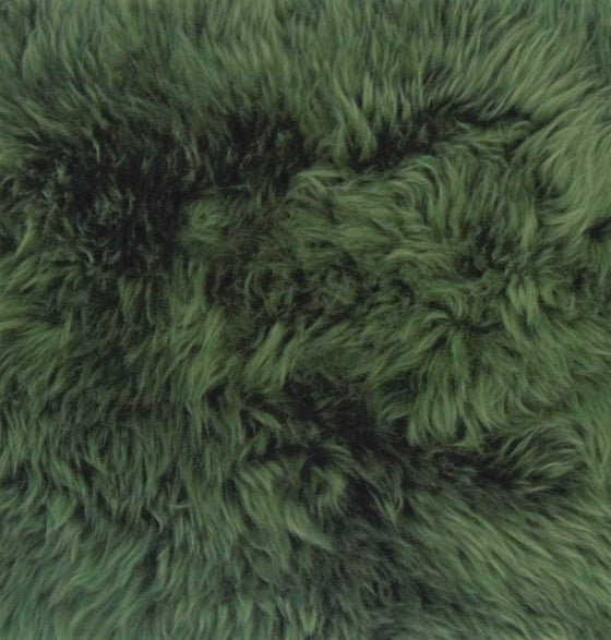 Long Wool Teal Sheepskin Rug
