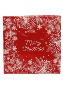  Packs of Twenty Merry Christmas Napkins