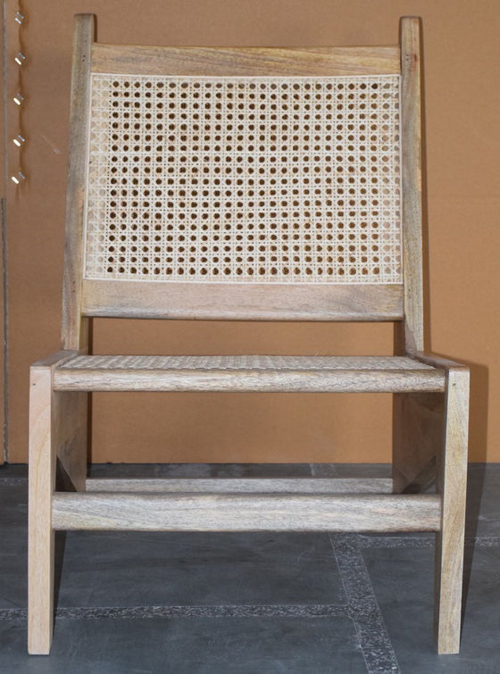 Mango Wood & Cane Relaxing Chair
