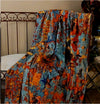 Mary Printed Cotton Velvet Fully Lined Throw