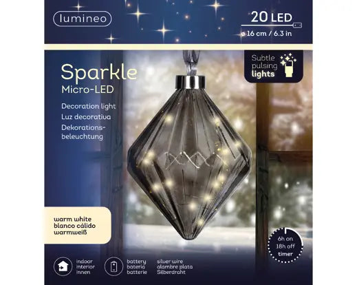 Micro 15 Led Diamond Smoke