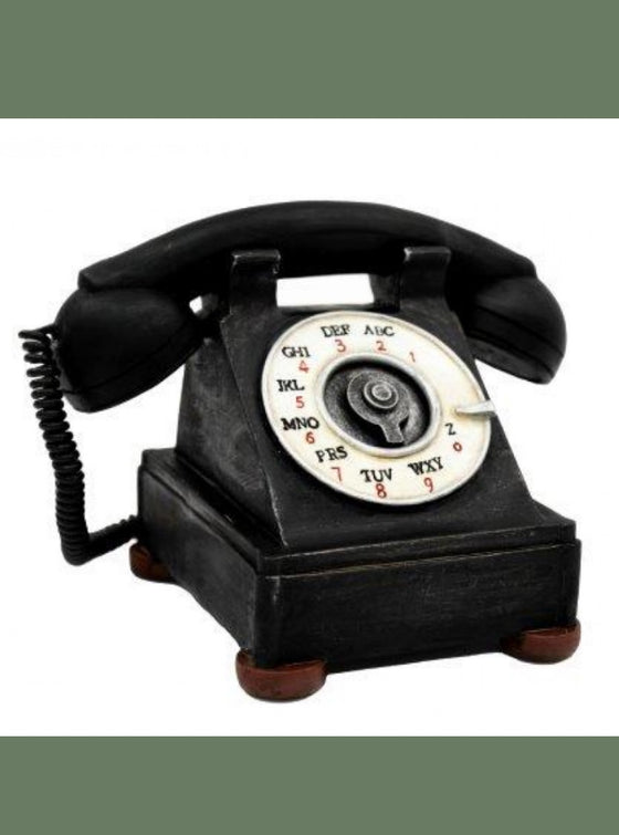 Money Box Telephone Black