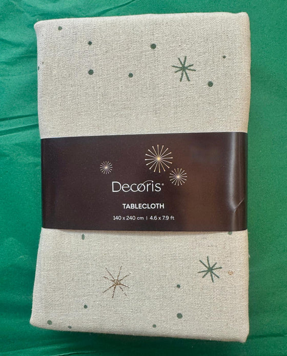 Natural Christmas Tablecloth