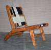 Natural Mango Wood & Woven Chair