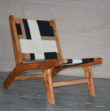  Natural Mango Wood & Woven Chair