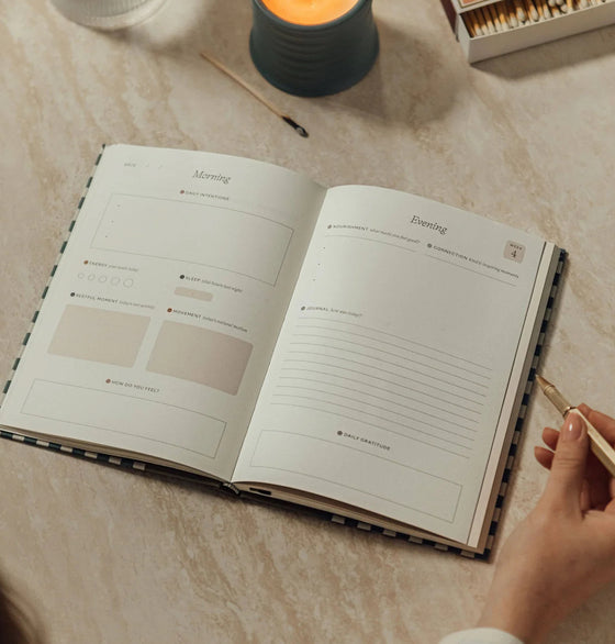 Night Sky Fabric Wellness Journal