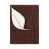 Nurrel Sherpa Fleece Throw Rust