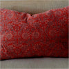 Orange paisley design throw cushion in quality cotton velvet measuring 60 x 40cm. Blends effortlessly with neutral tones in your living area. Comes complete with soft cushion pad. Cushion cover can also be sold separately for £24.00.  To view our full soft furnishing, furniture and other product ranges please visit www.scapeinteriors.co.uk.