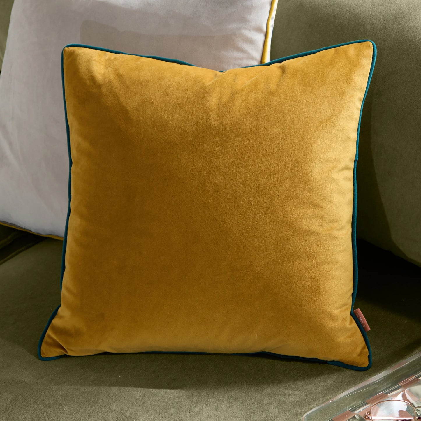 Meridian Ochre / Teal  Cushion 