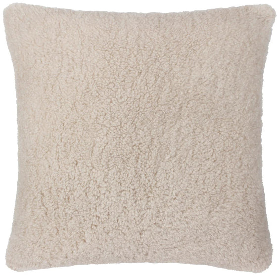 Olann Faux Shearing Cushion Natural