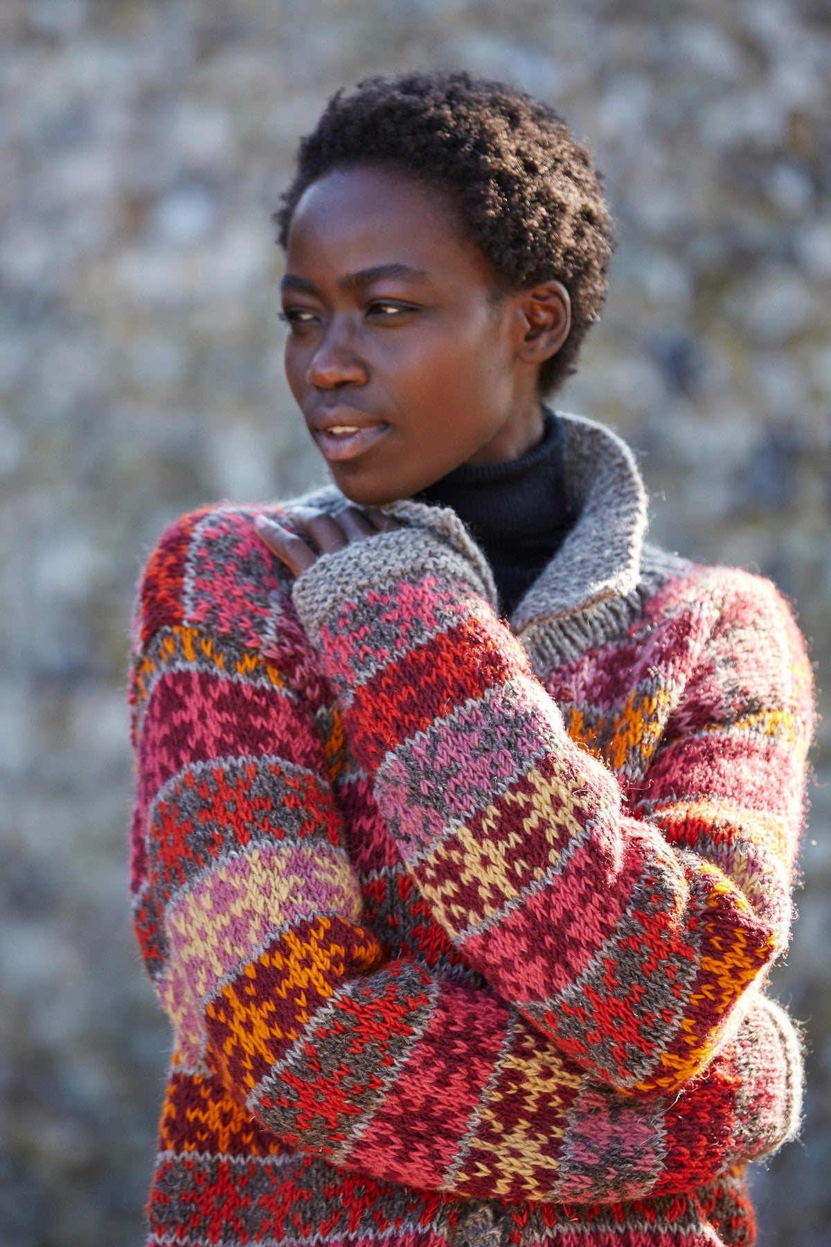 small size Pink Tintagel Cardigan