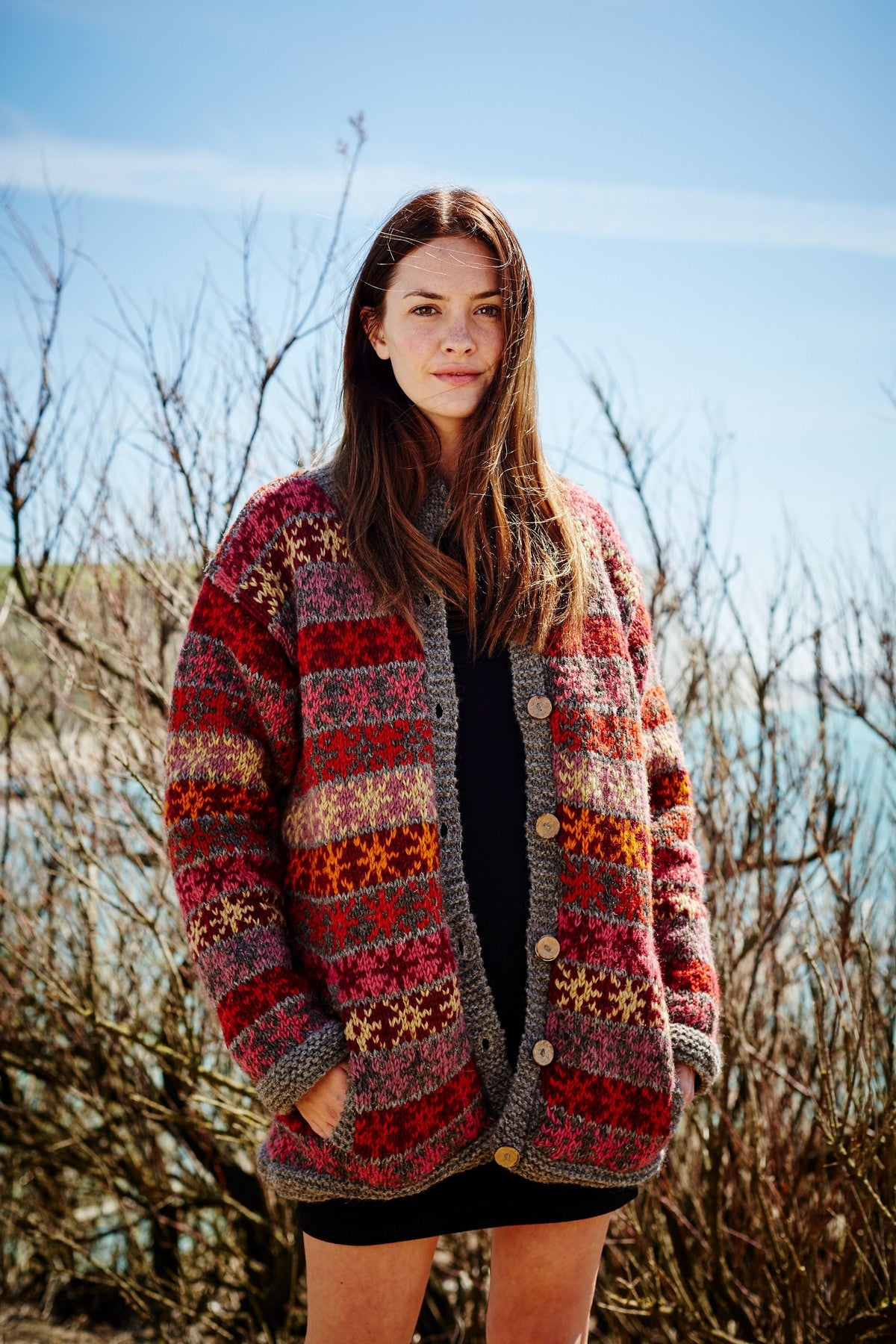 small size Pink Tintagel Cardigan