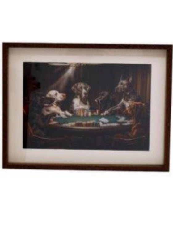 Dogs Poker Wall Art