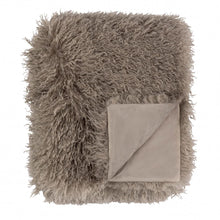  Rowan Faux Fur Throw Mocha