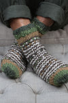 Santiago Sofa Socks Green Bark