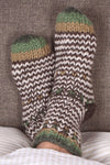 Santiago Sofa Socks Green Bark