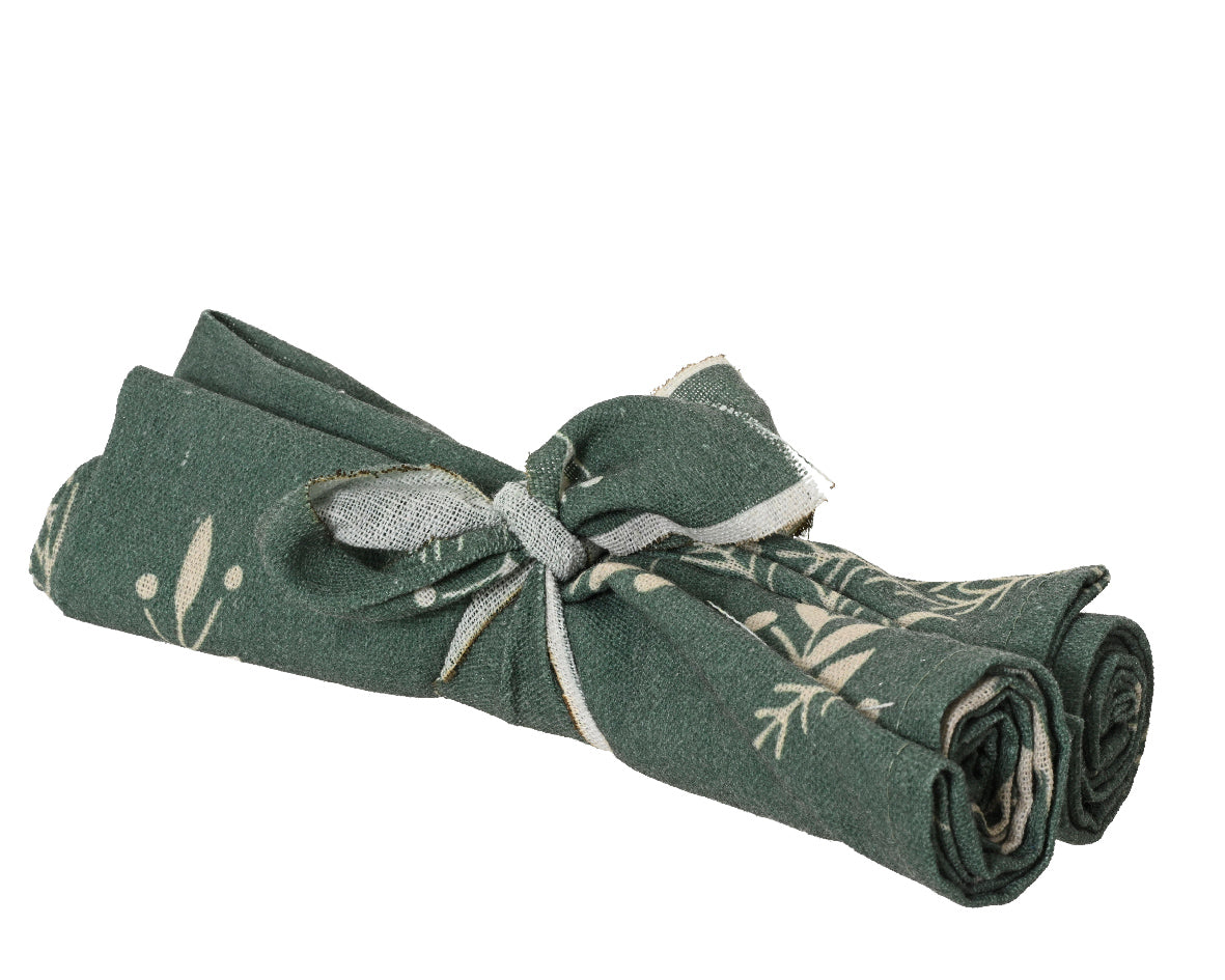 Set Of 2 Christmas Napkins Green xmas napkin