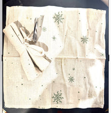  Set Of 2 Natural Christmas Napkins