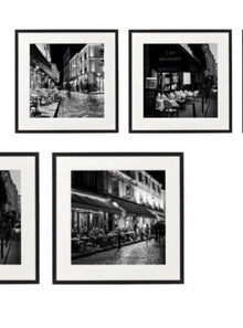  Set Of 3 Parisian Prints Black & White