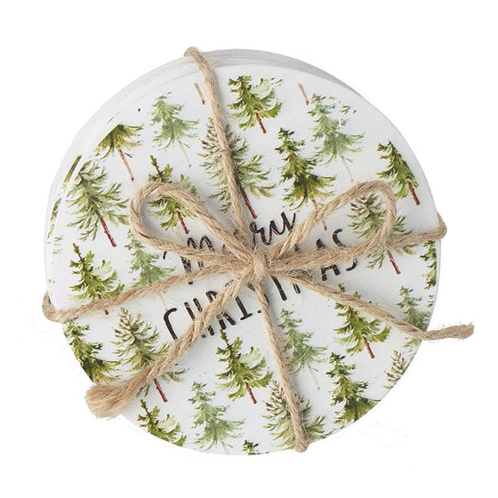 Set of Four Merry Christmas Coasters