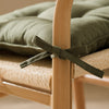 Set of Two Seat Pads Green