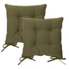 Set of Two Seat Pads Green