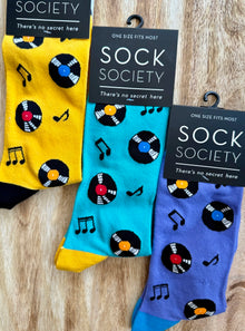  Vinyl Records Socks