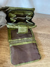 Woven Leather Purse Green