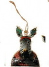 ZEBRA  Quirky Animal Hanging Decoration