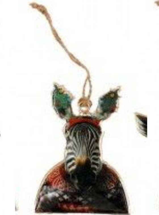 ZEBRA  Quirky Animal Hanging Decoration
