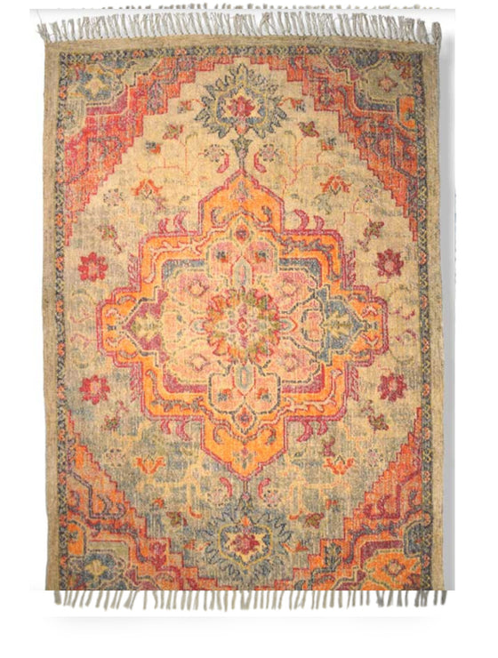 Aga Printed Orange Rug