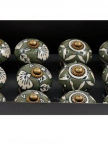  Assorted Green Door Knobs