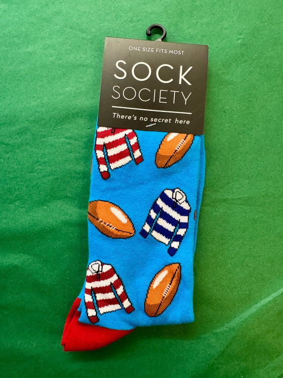 blue Rugby Socks Society