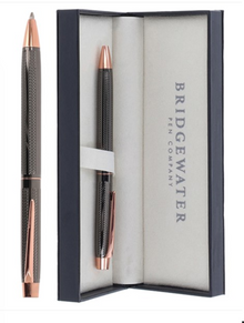  Bridgewater Gunmetal & Rose Gold Ball Pen