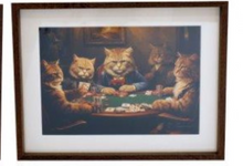  Cats Poker Wall Art