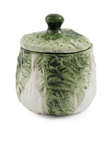  Cabbage Jar Green / White