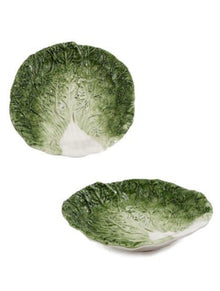  Cabbage Plate Large Green / White