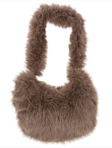  Faux Fur Bag Mocha