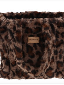  Faux Leopard Print Handbag
